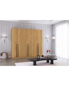 Rosa230 6D gardróbszekrény artisan tölgy-tölgy